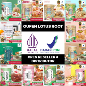 OUFEN LOTUS ROOT POWDER BUBUK AKAR TERATAI ORI 100% MAKANAN DIET SUDAH BPOM /FRUIT LOTUS ROOT / WHITE FUNGUS,RED DATES AND LOTUS /CHIA SEED NUT INSTAN LOTUS ROOT / PITAYA NUT /OSMANTHIC NUT LOTUS ROOT/ROSE NUT AND LOTUS ROOT