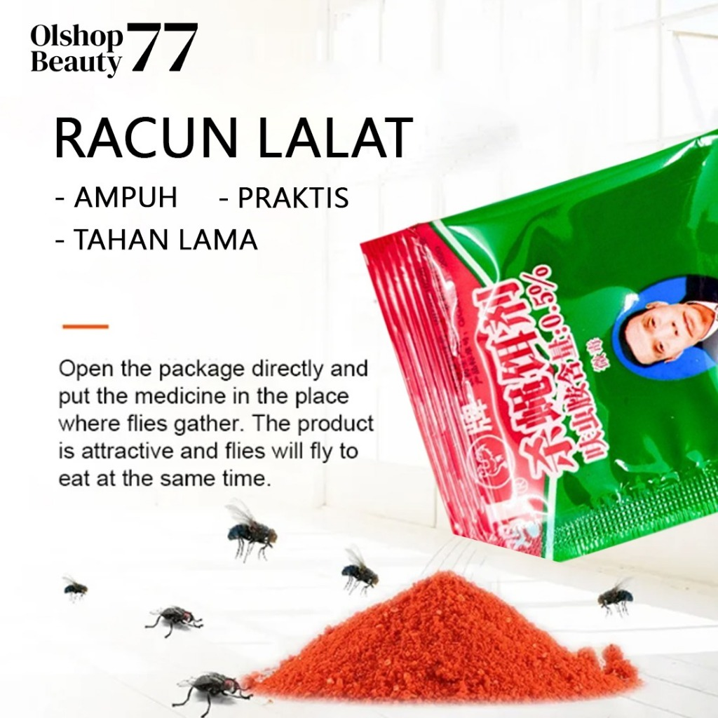 ZHANG PEI ZHEN ORIGINAL PEMBASMI LALAT RACUN LALAT PERBOX ISI 25 PCS - Gambar 3