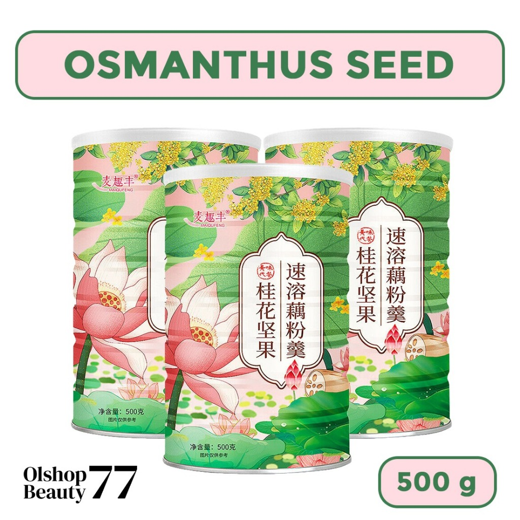 OUFEN LOTUS ROOT POWDER BUBUK AKAR TERATAI ORI 100% MAKANAN DIET SUDAH BPOM /FRUIT LOTUS ROOT / WHITE FUNGUS,RED DATES AND LOTUS /CHIA SEED NUT INSTAN LOTUS ROOT / PITAYA NUT /OSMANTHIC NUT LOTUS ROOT/ROSE NUT AND LOTUS ROOT - Gambar 6