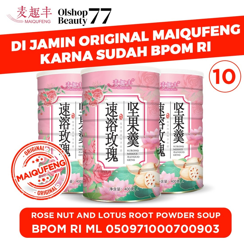 OUFEN LOTUS ROOT POWDER BUBUK AKAR TERATAI ORI 100% MAKANAN DIET SUDAH BPOM /FRUIT LOTUS ROOT / WHITE FUNGUS,RED DATES AND LOTUS /CHIA SEED NUT INSTAN LOTUS ROOT / PITAYA NUT /OSMANTHIC NUT LOTUS ROOT/ROSE NUT AND LOTUS ROOT - Gambar 7