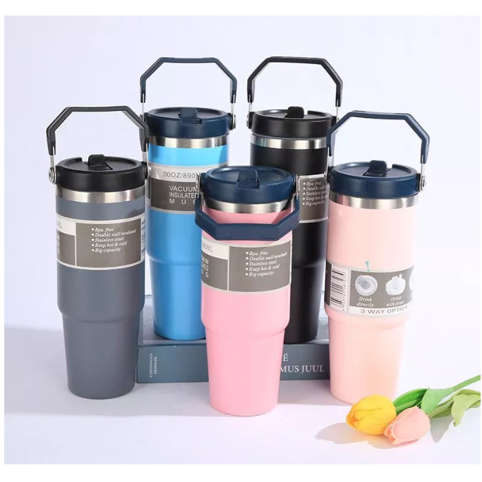 PROMO TUMBLER STANLESS MUG 900ML TERMOS TUMBLER VACUUMI INSULAR BOTOL MINUM PREMIUM TAHAN PANAS DAN DINGIN - Gambar 2