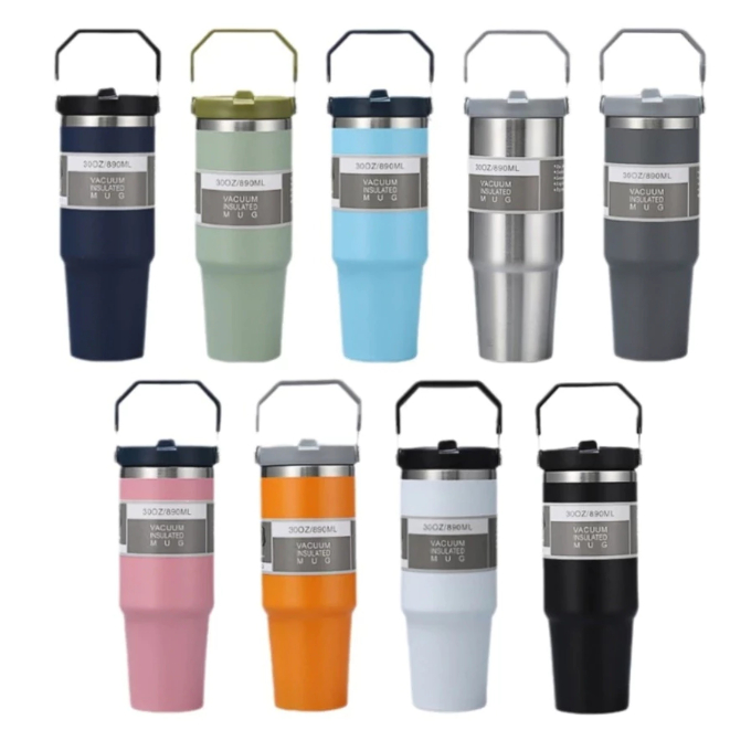 PROMO TUMBLER STANLESS MUG 900ML TERMOS TUMBLER VACUUMI INSULAR BOTOL MINUM PREMIUM TAHAN PANAS DAN DINGIN - Gambar 3