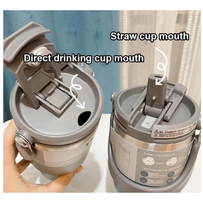PROMO TUMBLER STANLESS MUG 900ML TERMOS TUMBLER VACUUMI INSULAR BOTOL MINUM PREMIUM TAHAN PANAS DAN DINGIN - Gambar 5