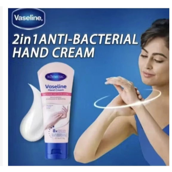 100% ORIGINAL VASELINE HAND CREAM PELEMBAB KULIT MENCERAHKAN KULIT ANTI KERUT 60 GRAM - Gambar 3