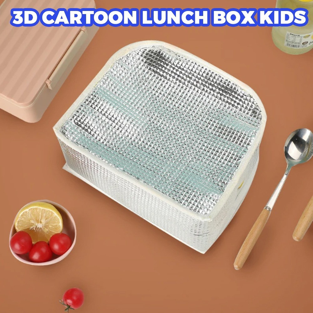 KODE - B TAS BEKAL LUNCH BOX KIDS ANAK BERANAKA VARAIAN GAMBAR PENAHAN DINGIN DAN PANAS (KT02 & KT03) - Gambar 5