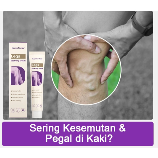 KREAIN NATURE GEL CREAM KAKI MENGOBATI PEGEL KESEMUTAN CREAM HERBAL CEPAT MERESAP NYAMAN - Gambar 2