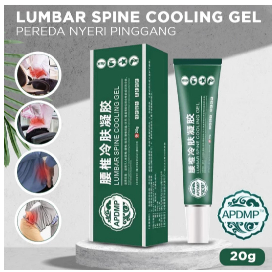 LUMBAR HIJAU 20 GRAM SALEP HERBAL SENSASI DINGIN PEREDA NYERI SENDI PINGGANG COOLING GEL
