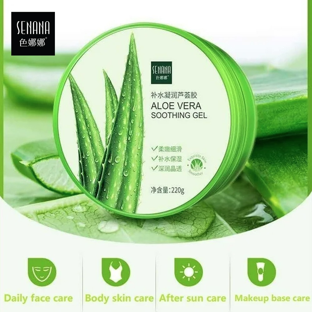 BPOM ALOEVERA GEL MURNI NATURAL SENANA 220gr - Gambar 3