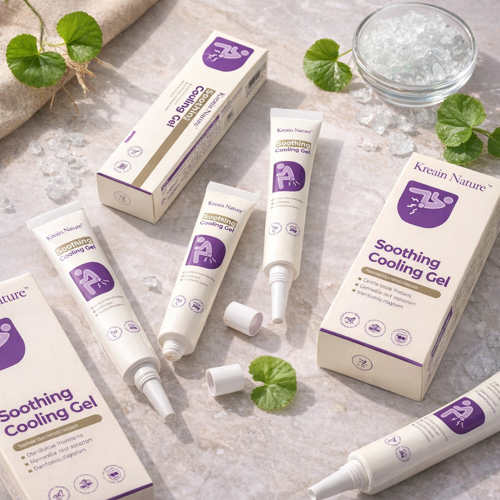 KREAIN NATURE SOOTHING COOLING GEL BAHAN HERBAL ALAMI AMBEIEN 20GRAM COCOK UNTUK SEMUA JENIS WASIR BAHAN LEMBUT - Gambar 3