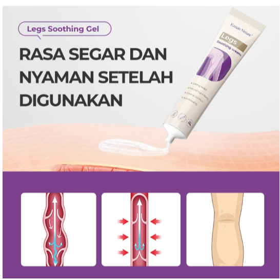 KREAIN NATURE GEL CREAM KAKI MENGOBATI PEGEL KESEMUTAN CREAM HERBAL CEPAT MERESAP NYAMAN - Gambar 5