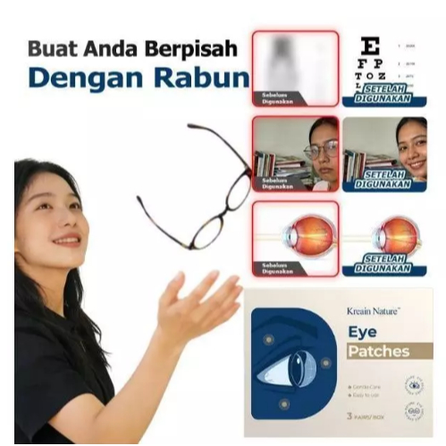 KREAIN NATURE EYE PATCH KOMPRES BAHAN HERBAL PERAWATAN MATA PANDANGAN BURAM MENYEGARKAN MATA LELAH DAN MATA MERAH - Gambar 9