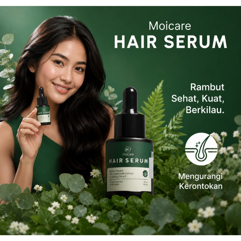 SERUM RAMBUT BIOTIN KERATIN NUTRISI RAMBUT ALAMI MENUMBUHKAN RAMBUT - Gambar 2