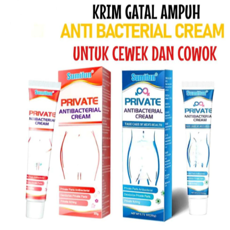 CREAM HERBAL PRIVATE ANTI BACTERIAL SALEP GATAL SELANGKANGAN PRIA DAN WANITA BAHAN HERBAL 20G - Gambar 2